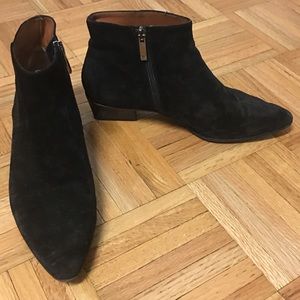 Aquatalia Suede Pointed Toe Booties